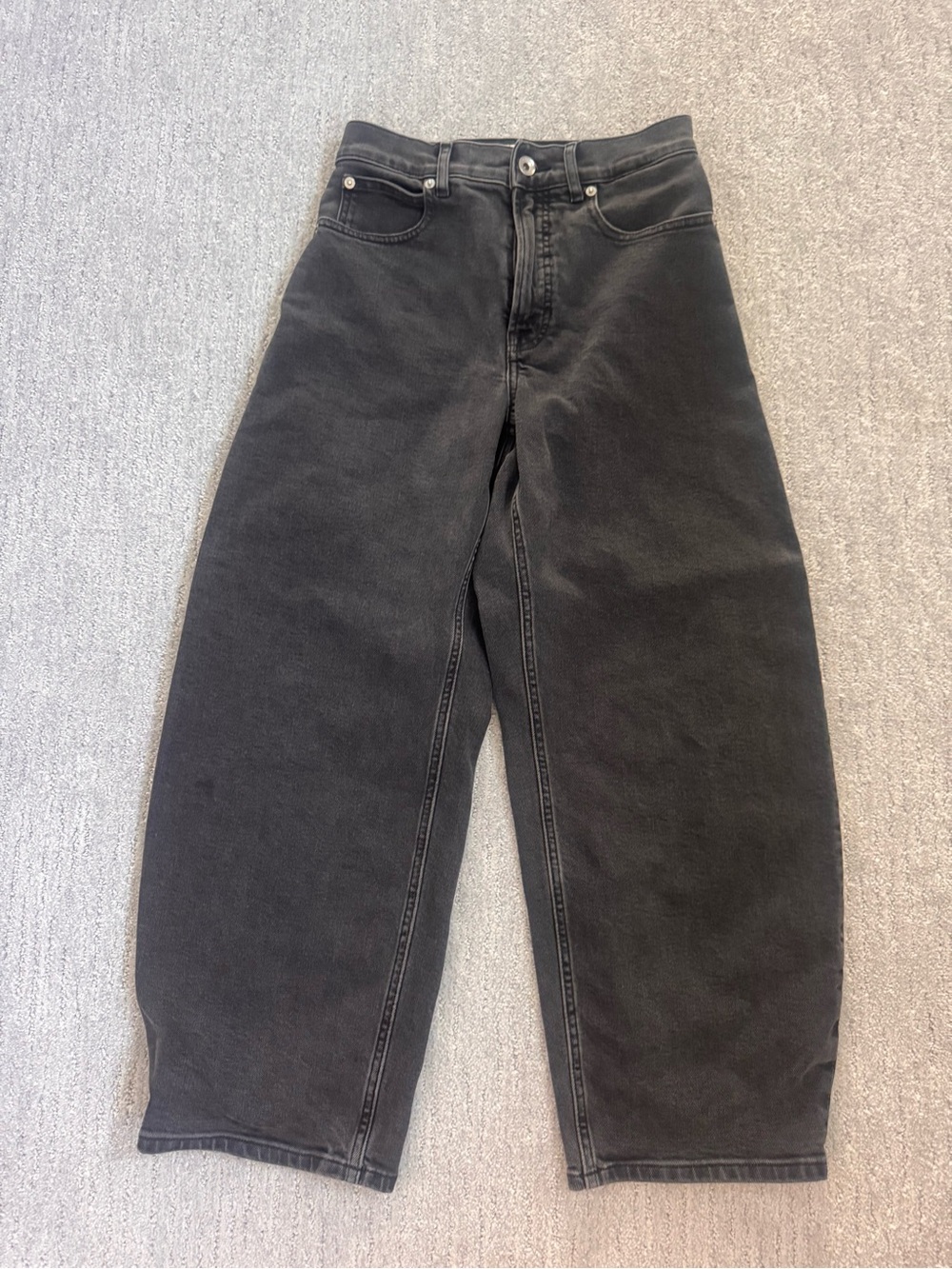 Everlane Black Barrel Wide-Leg Women's Jeans